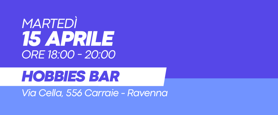 10.04.2025 - dalle 18:00 alle 20:00 - Hobbies Carraie